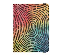 Rainbow Circles Family Travel Leather Passport Holder Secure Hidden Money&Card Case for Men Trip Must Haves Accessories
