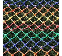 Rainbow Climbing Safety Net - Adjustable Outdoor Cargo Net, Indoor Climbing Protection, Colorful Rope Ladders, Decorative Fence Netting for Kids & Garden Use
