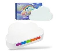 Rainbow Cloud Bath Bombs for Kids & Adults, Natural Organic Spa Gift, Vibrant Colour Fizzies for Relaxation & Fun Bath Time