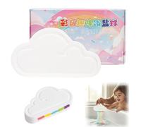 Rainbow Cloud Bath Bombs for Kids, Cloud Shaped Bath Bomb with Rainbow Streamer, Natural Moisturizing Fizzy Bubble B-ath Salt for Girls & Boys, Unique Birthday Gift & Party Favors