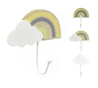 Rainbow Cloud coat hooks Decorative Wall hooks for Children's Bedroom & Nursery