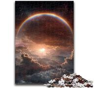 Rainbow Cloud Jigsaw Puzzles for Adults Teenagers Jigsaws Puzzle,Relax Games Is Ideal As A Gift for The Whole Family (38x26cm)