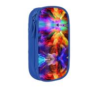 Rainbow Cloud Print Pencil Case Coin Key Card Bag Purse Large Pen Pouch for Kids Boys School Office