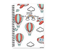 Rainbow Clouds 2026 Planner Diary A5 To Do List Notebook Planners Organiser Gifts for Women 2026 Diary and Notebook for Christian Week To View Monthly Year Planner with Dotted Line Note Page Slim