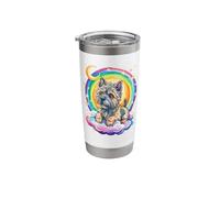 Rainbow Clouds Cairn Terrier Terriers Stainless Steel Insulated Tumbler