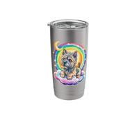 Rainbow Clouds Cairn Terrier Terriers Stainless Steel Insulated Tumbler