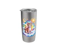 Rainbow Clouds Cornish Rex Corn Rex Stainless Steel Insulated Tumbler