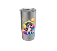 Rainbow Clouds Entlebucher Mountain Dog Stainless Steel Insulated Tumbler