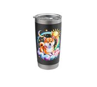 Rainbow Clouds Japanese Shiba Inu Stainless Steel Insulated Tumbler
