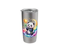 Rainbow Clouds Panda Bear Pandas Stainless Steel Insulated Tumbler