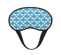 Rainbow Clouds Raindrop Sleep Mask for Side Sleeper, Eye Mask Sleeping for Women Men,for Sleeping with Elastic Band