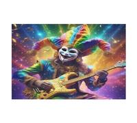 Rainbow Clown Wooden Jigsaw Puzzles 1000 Pieces Family Activity Puzzle Educational Games for Adults And Kids Age 12 Years Up (75×50cm)