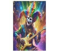 Rainbow Clown Wooden Puzzles Jigsaw Puzzle 1000 Pieces for Adults Creative Difficult Challenging Game （78×53cm）