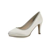 Rainbow Club Bridal Shoes Yanna - Ladies' Pumps, Comfortably Padded, Ivory/Cream, Satin, Glitter Edging, Wedding Shoes - Size 39 EU (6 UK)