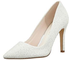 Rainbow Club Coco - Ivory Snow Glitter Bridal Court Shoes, 4