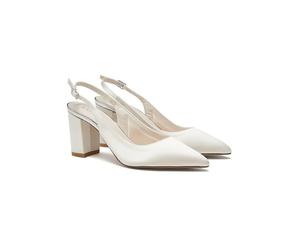 Rainbow Club Faith Ivory Wide Fit Wedding Slingbacks, 6.5