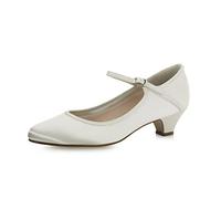 Rainbow Club Women's Ankle-Strap Off-White Size: 6 1/2 UK