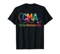 Rainbow CMA Certified Medication Aide Stethoscope Nursing T-Shirt