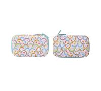 Rainbow Collage EVA Hard-Side Utility Case With Carabiner