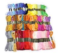 Rainbow Color Embroidery Thread Cross Threads Bracelets Floss Floss 50/100/150 Skeins Hand-Embroidered Thread