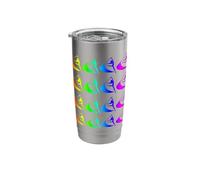 Rainbow Color Guard Flag Graphic - Marching Band Stainless Steel Insulated Tumbler