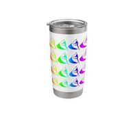 Rainbow Color Guard Flag Graphic - Marching Band Stainless Steel Insulated Tumbler