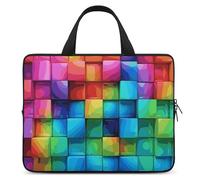 Rainbow Color Plaid-png Laptop Case Sleeve 17inch Business Travel Protective Computer Carrying Cover Briefcase Handbags for Laptop Or Tablet