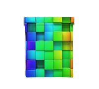 Rainbow Color Plaid, Squeeze Top Wallet Women Storage Bag Small Coin Purse Change Pouch