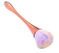 Rainbow Color Powder Brush, Soft Nail Art Dust Remover Makeup Brush for Large Coverage Mineral Powder, Foundation Blending, Buffing, Daily Makeup，Face Brushes，Foundation Brushes