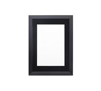Rainbow Color Range Picture/Photo/Poster frame with Mount- With a High Clarity Styrene Shatterproof Perspex Sheet- Black Frame with Black Mount- A3 for A4 pictures