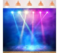 Rainbow Color Stage Photography Backdrop Glitter Purple Pink Orange Green Spot Light Background Birthday Disco Rock Music 300x200CM