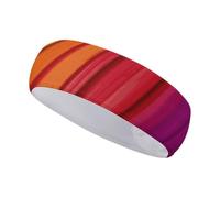 Rainbow Color stripe Headbands for Women Or Man - Sweat Band with Adjustable for Running, Yoga, Gym and Sports