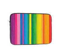 Rainbow Color stripe Print Laptop Sleeve, Compact Portable Protection for 13 inch Devices, Pad Tablet, Work, Travel & Office Use