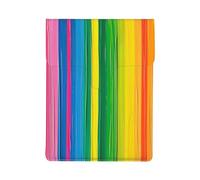 Rainbow Color stripe Printed Laptop Sleeve Bag 13-Inch - Leather Laptop Sleeve Case Shockproof Protective Computer Cover Bag