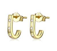 Rainbow Color Zircon Color Stud Earrings Ear Hoops Jewelry