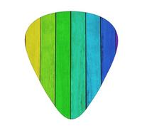 Rainbow Colored Wood Background High-Quality, Wear-Resistant And Tough Guitar Picks Give You A Different Musical Experience