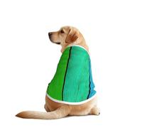 Rainbow Colored Wood Background Print Dog Outfit Sleeveles, Funny Pet Dog Clothes Machine Washable Shirt Vest For Medium Large Dogs