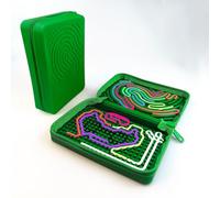 Rainbow Colorful Children's Sensory Activity Board, It helps users relieve stress calm down and soothe themselves It is also convenient for storage and carrying (Green)