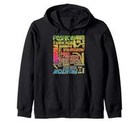 RAINBOW COLORS LGBTQIA FASHION - ARTPOGRAPHY Zip Hoodie