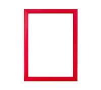 Rainbow Colour Range Picture/Photo/Poster frame- With an MDF backing board- Ready to hang or stand - With a High Clarity Styrene Shatterproof Perspex Sheet-Red-10" x 8"