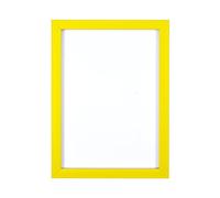 Rainbow Colour Range Picture/Photo/Poster INSTAGRAM SQUARE frame - With an MDF backing board - Ready to hang - With a High Clarity Styrene Shatterproof Perspex Sheet - Yellow 7" x 7"