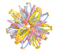 Rainbow Coloured Expandable Breathing Ba-ll - Scalable Variable Sphere for Kids, Sphere Magic Expandable Ball Toy Expanding Ball DNA Toy Birthday Gift for Kids Adults Novelty Stress Relief Toy