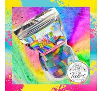 Rainbow Colourful Bath Rocks Bath Bombs Green Blue Yellow Red Purple Fizz Vegan Approved Pride Made in UK by Tub's Bath Bombs