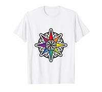 Rainbow Compass Star Pride - LGBTQ Direction Gift Tee Value Graphic T-Shirt, Men, White, M