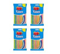 Rainbow & Cream, Raspberry in & out, Strawberry in & out & Shock Tubes 140g (4 Packs, Rainbow & Cream)