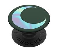 Rainbow Crescent Moon Forrest Green PopSockets Adhesive PopGrip