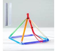 Rainbow Crystal Singing Pyramid For Sound Healing Meditation Prayer Healing Musical Instrument,With Two Types Crystal Singing Bowl Striker,5 Inch