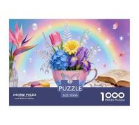 Rainbow Cup Flower Jigsaw Puzzles for Adults Interesting Puzzle Game 1000 Piece Educational Games Home Decoration Gifts 70x50cm/1000pcs