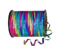 Rainbow Curling Ribbon for Balloons and Weights - 500 Yards, Glitter Metallic Balloon Ribbon String Ideal for Gift Wrapping, Birthday, Christmas, Wedding & Party Decorations