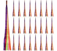 Rainbow Dance Streamers, 24 Pcs Handheld Ribbon Dance Ribbons, Rainbow Dancing Ribbons, Assorted Colors For Rhythmic Gymnastics